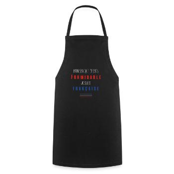 un mec pas chiant n est pas un vrai mec 40 - Tablier de cuisine - noir - Devant - AI Model Male 185 dark (185cm)