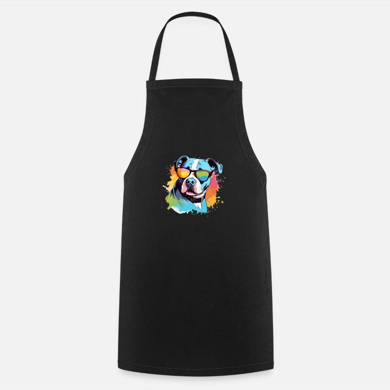 Roxo le bouledogue - Tablier de cuisine - noir