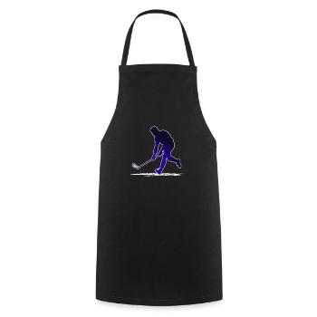 Floorball Unihockey Floorball player - Cooking Apron - black - Front - AI Model Male 185 dark (185cm)