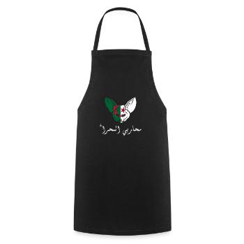Warriors of the Sahara - gift idea Algeria - Cooking Apron - black - Front - AI Model Male 185 dark (185cm)