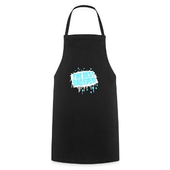 Le meilleur papa de tous les temps Cool Love - Tablier de cuisine - noir - Devant - AI Model Male 185 dark (185cm)
