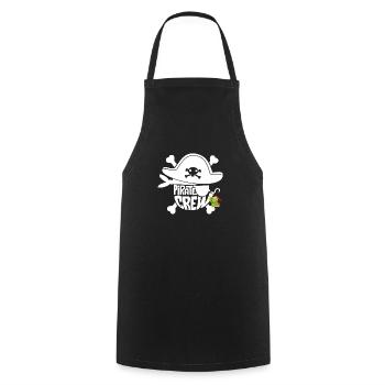 Pirate Birthday Party Group Shirt Buccaneers - Cooking Apron - black - Front - AI Model Male 185 dark (185cm)