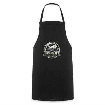 Bushcraft Outdoor Adventure Wilderness Survival Nature - Cooking Apron - black - Front - AI Model Male 185 dark (185cm)