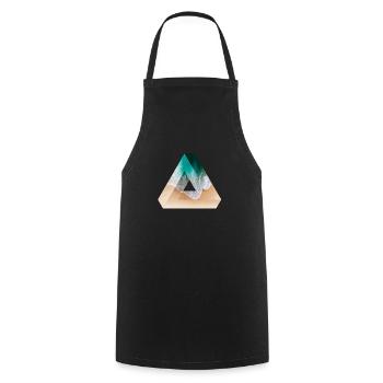 Triangle de Penrose - Tablier de cuisine - noir - Devant - AI Model Male 185 dark (185cm)