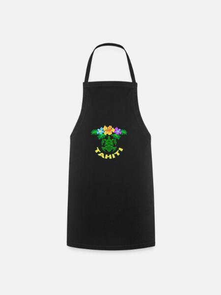 tahiti symbol 02 - Tablier de cuisine - noir