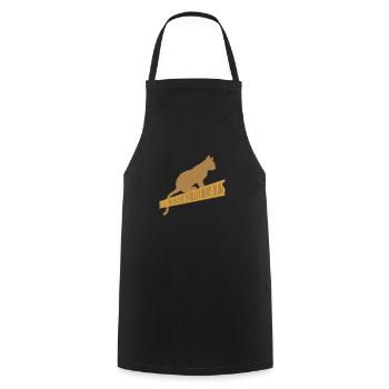 Animaux de compagnie tous les chats - Tablier de cuisine - noir - Devant - AI Model Male 185 dark (185cm)