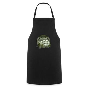 Tortue - Tablier de cuisine - noir - Devant - AI Model Male 185 dark (185cm)