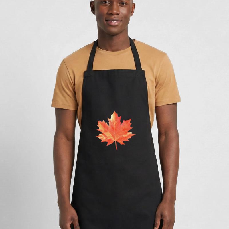 Maple Leaf Couleurs colorées Maple Tree Forest Warm Tablier de cuisine