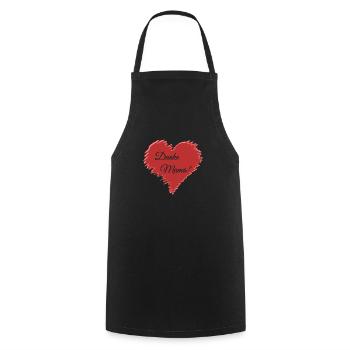 Gift for Mother's Day - Cooking Apron - black - Front - AI Model Male 185 dark (185cm)