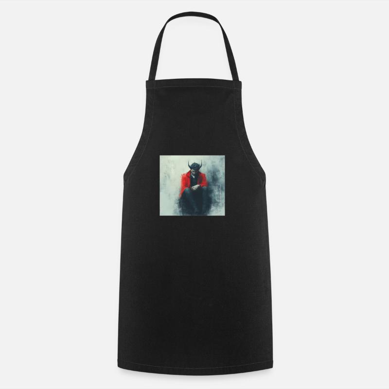 Devil - Cooking Apron - black