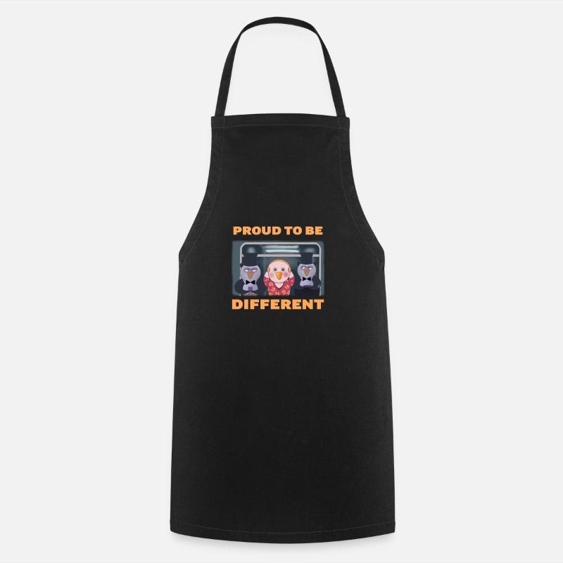 Fier d’être différent - Tablier de cuisine - noir
