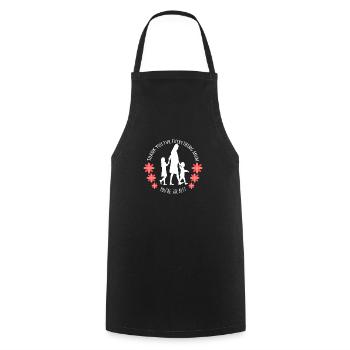 Thank you for everything mom you are the best - Cooking Apron - black - Front - AI Model Male 185 dark (185cm)