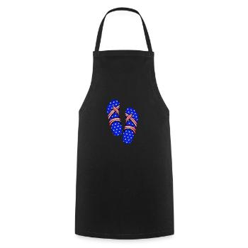 American Slippers - Cooking Apron - black - Front - AI Model Male 185 dark (185cm)