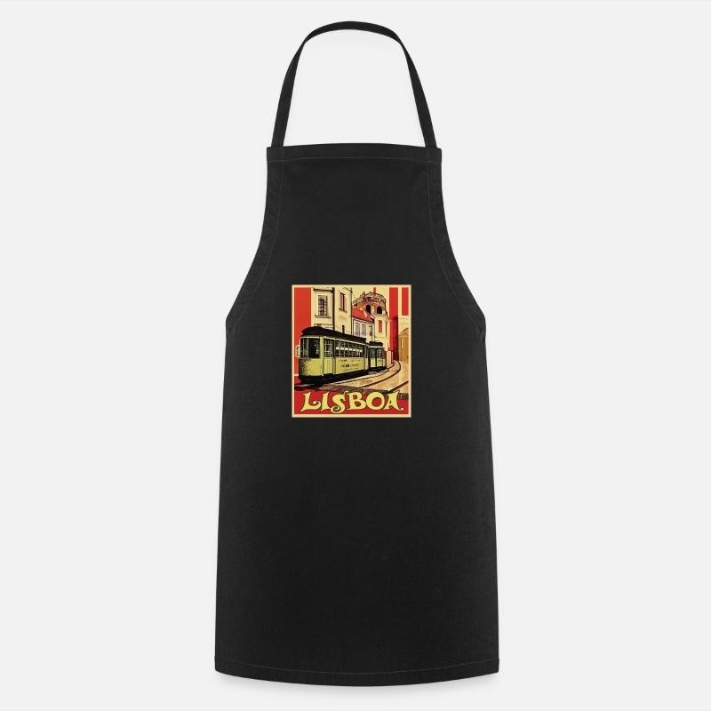 Tramway de Lisbonne - Tablier de cuisine - noir