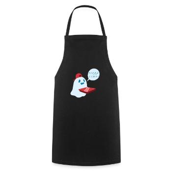 Pizza Delivery Ghost - Tablier de cuisine - noir - Devant - AI Model Male 185 dark (185cm)