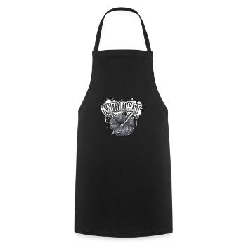 Maître du tricot - Tablier de cuisine - noir - Devant - AI Model Male 185 dark (185cm)