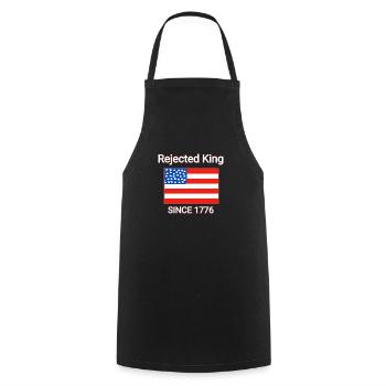 Dictons royaux - Tablier de cuisine - noir - Devant - AI Model Male 185 dark (185cm)