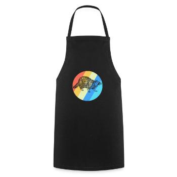 Raccoon Gift Racoon Little Bear Forest Cute - Cooking Apron - black - Front - AI Model Male 185 dark (185cm)