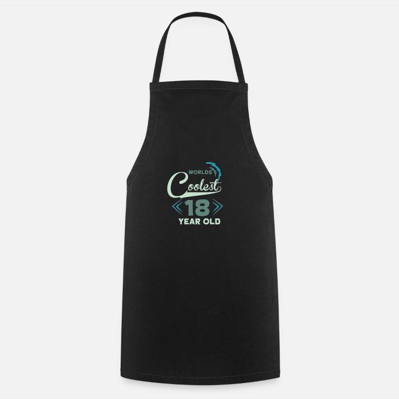 18th birthday - Cooking Apron - black