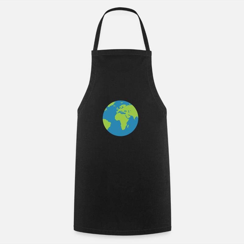 world - Cooking Apron - black