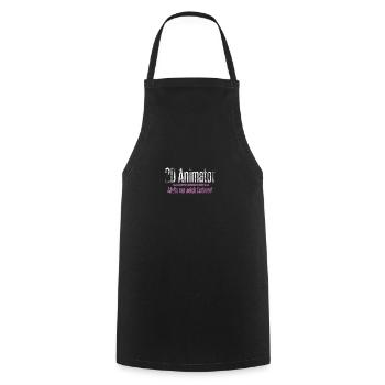 2D Animator Animation Animation Gift Idea - Cooking Apron - black - Front - AI Model Male 185 dark (185cm)