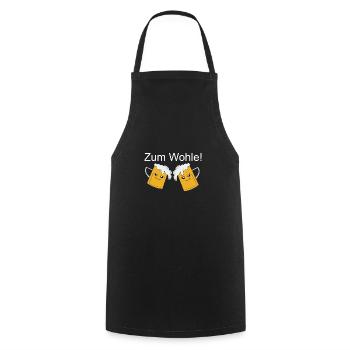Trinkspruch - Kochschürze - Schwarz - Vorne - AI Model Male 185 dark (185cm)