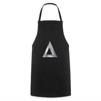 Math Symbols Delta Silver - Gift Idea - Cooking Apron - black - Front - AI Model Male 185 dark (185cm)