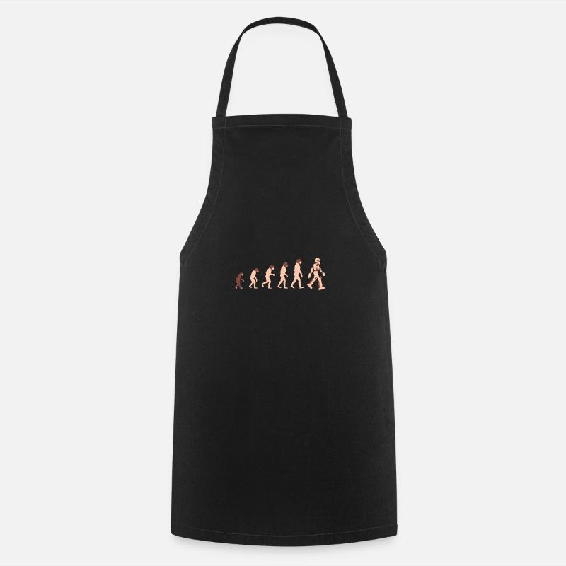 Theory of Evolution Robot Future - Geschenkid - Cooking Apron - black
