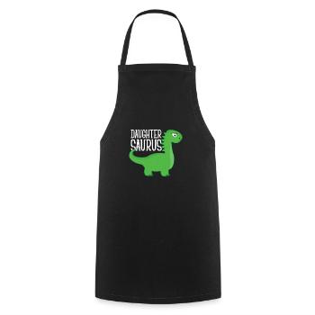 Daughter Saurus Funny Gift - Tablier de cuisine - noir - Devant - AI Model Male 185 dark (185cm)