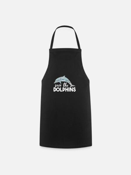 Save the dolfins - Cooking Apron - black