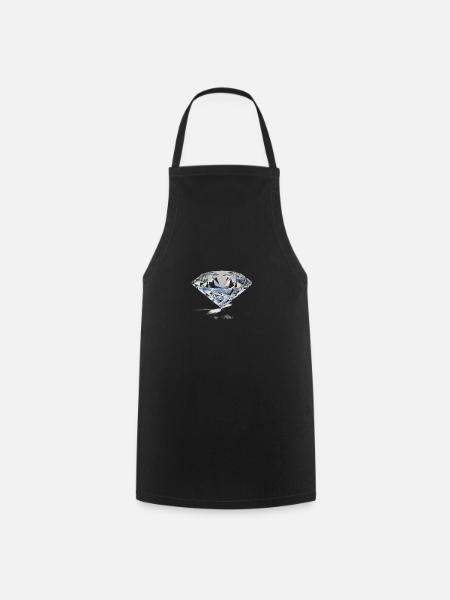 diamant - Kochschürze - Schwarz