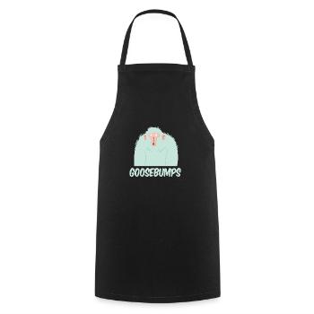 Goose bumps, monkey, gorilla - Cooking Apron - black - Front - AI Model Male 185 dark (185cm)