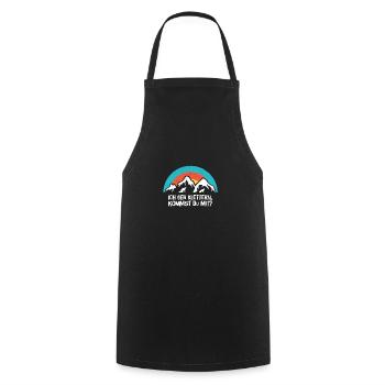 Klettern Sportklettern Felsklettern Geschenkidee - Kochschürze - Schwarz - Vorne - AI Model Male 185 dark (185cm)