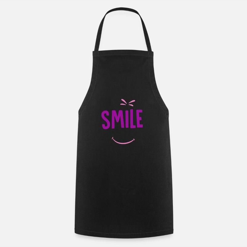 sourire - Tablier de cuisine - noir