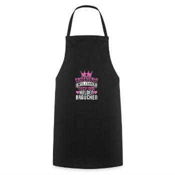Educator Saying T-Shirts | Educator Gift Idea - Cooking Apron - black - Front - AI Model Male 185 dark (185cm)
