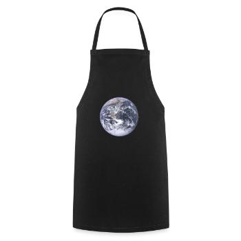 We are the world - Cooking Apron - black - Front - AI Model Male 185 dark (185cm)