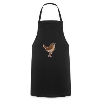 jz.birds wren bird design - Cooking Apron - black - Front - AI Model Male 185 dark (185cm)