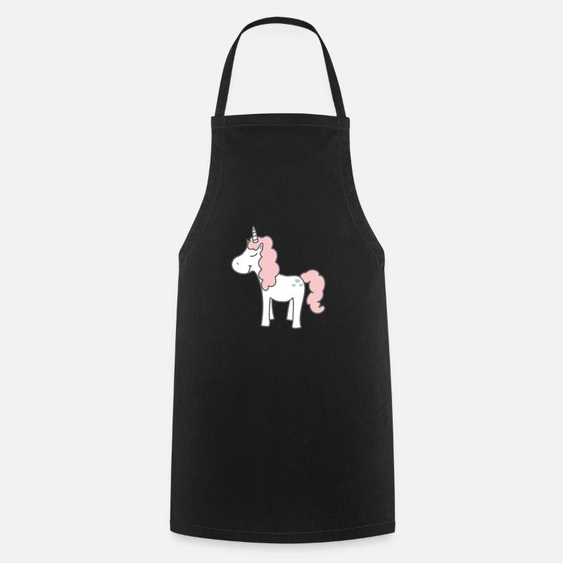 Licorne douce - Tablier de cuisine - noir