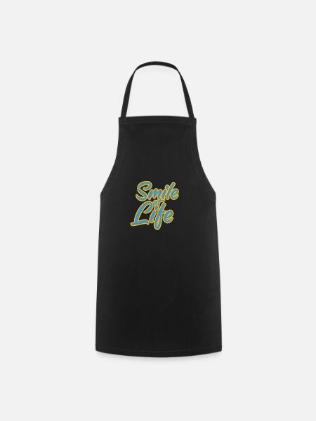 Sourire à la vie - T-Shirt - 2019 - Tablier de cuisine - noir