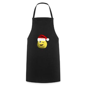 Joyeux noel - Tablier de cuisine - noir - Devant - AI Model Male 185 dark (185cm)