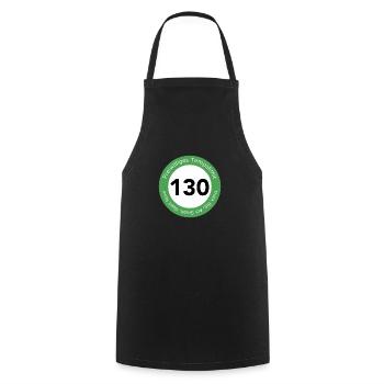 Freiwilliges Tempolimit 130 - Kochschürze - Schwarz - Vorne - AI Model Male 185 dark (185cm)