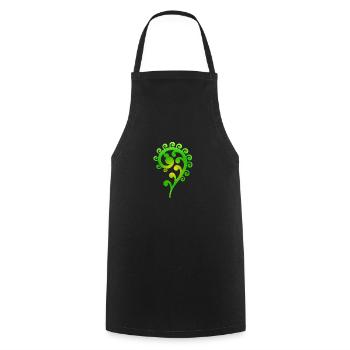 Maori Koru Art Tribal Tattoo Geschenkidee - Kochschürze - Schwarz - Vorne - AI Model Male 185 dark (185cm)