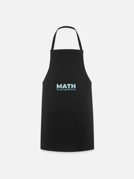 Math The Only Subject That Counts Geschenkidee - Kochschürze - Schwarz
