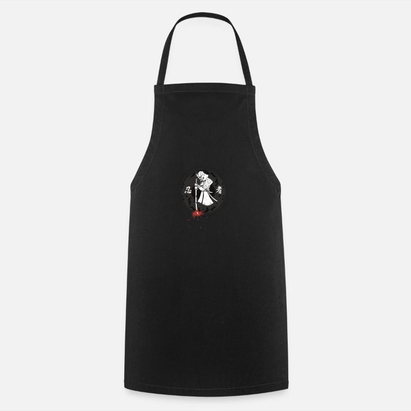 Samurai # 3 - Cooking Apron - black