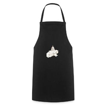 United States Capitol - Cooking Apron - black - Front - AI Model Male 185 dark (185cm)