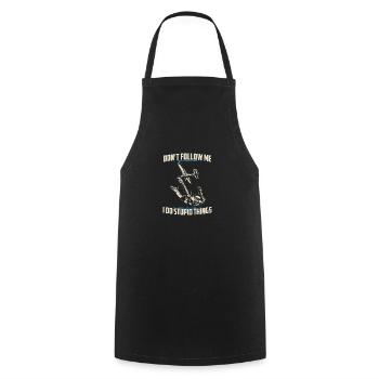 Skydiving | Skydive skydiving gifts - Cooking Apron - black - Front - AI Model Male 185 dark (185cm)