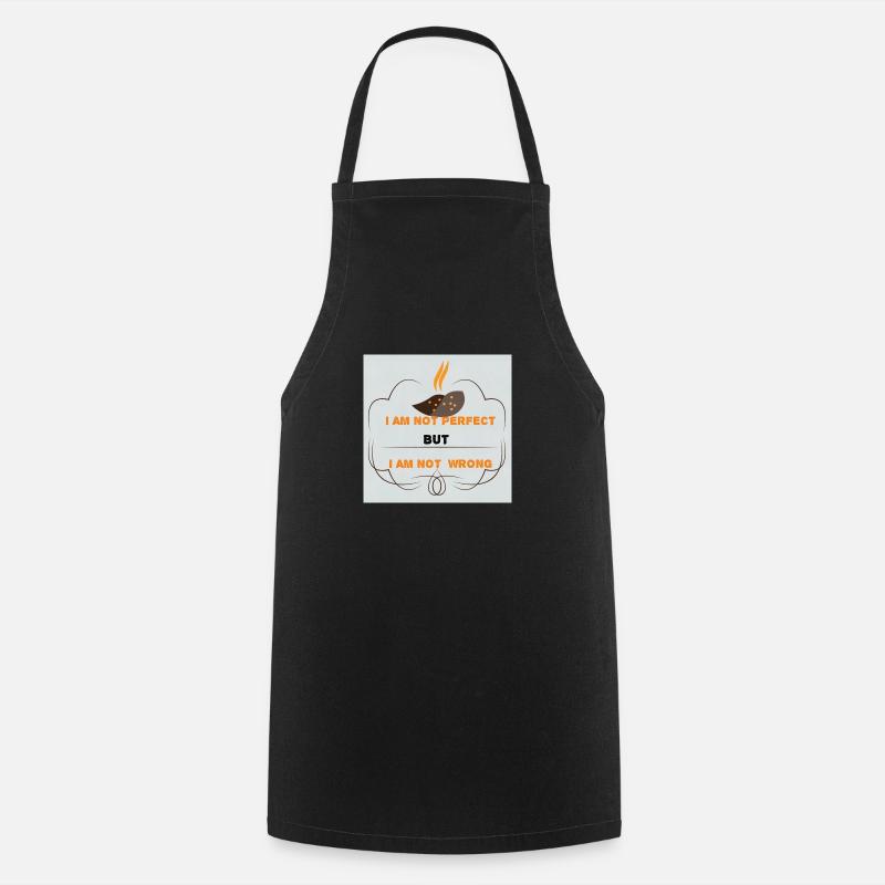 Pas parfait - Tablier de cuisine - noir