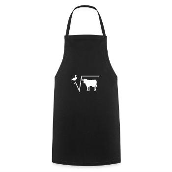 Math duck root from cow math teacher gift idea - Cooking Apron - black - Front - AI Model Male 185 dark (185cm)