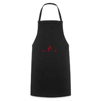 Hearbeat Basketballspiel Basketballspieler Gift - Kochschürze - Schwarz - Vorne - AI Model Male 185 dark (185cm)