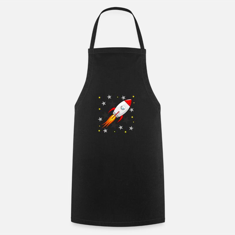 Fusée 1 - Tablier de cuisine - noir